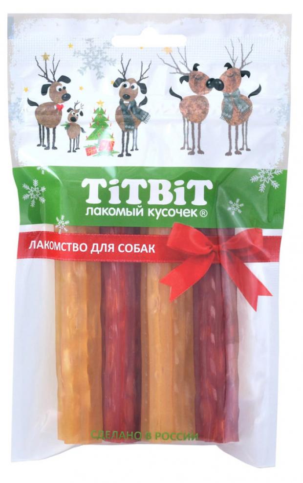 

Лакомство для собак TITBIT палочки мармеладные Red snack, 100 г