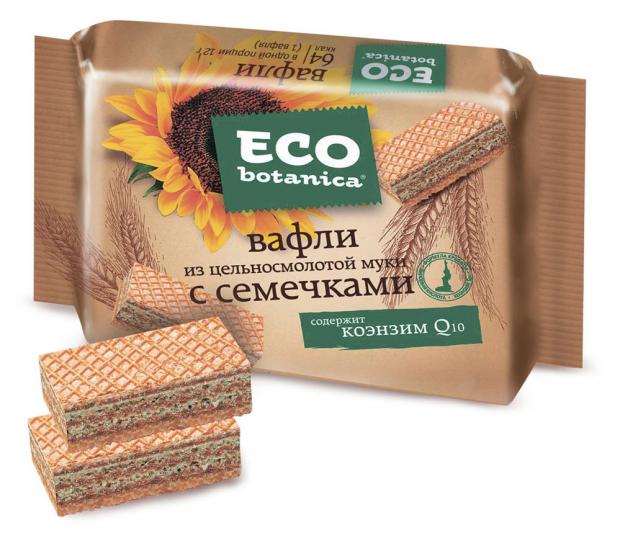 

Вафли Eco botanica из цельносмолотой муки с семечками, 145 г
