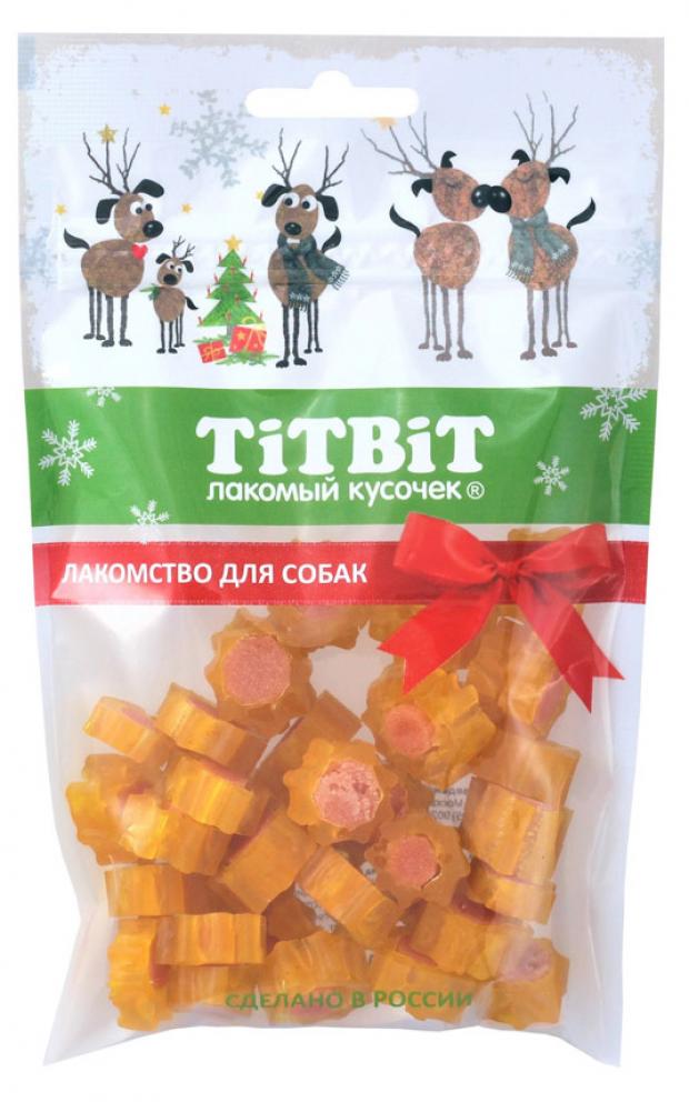 

Лакомство для собак TITBIT мармелад мясной с креветкой mini, 70 г