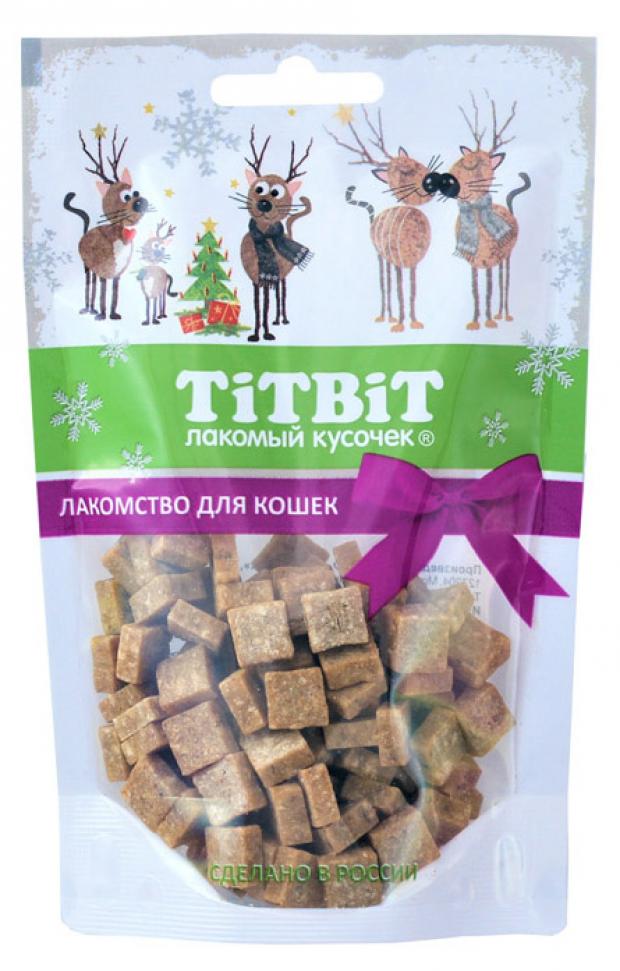 

Лакомство для кошек TITBIT кубики из трески, 60 г