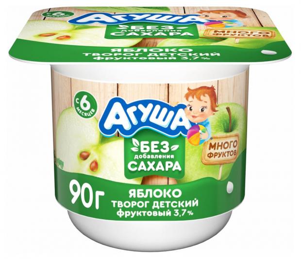 

Творог «Агуша» яблоко 3,7% с 6 месяцев, 90 г