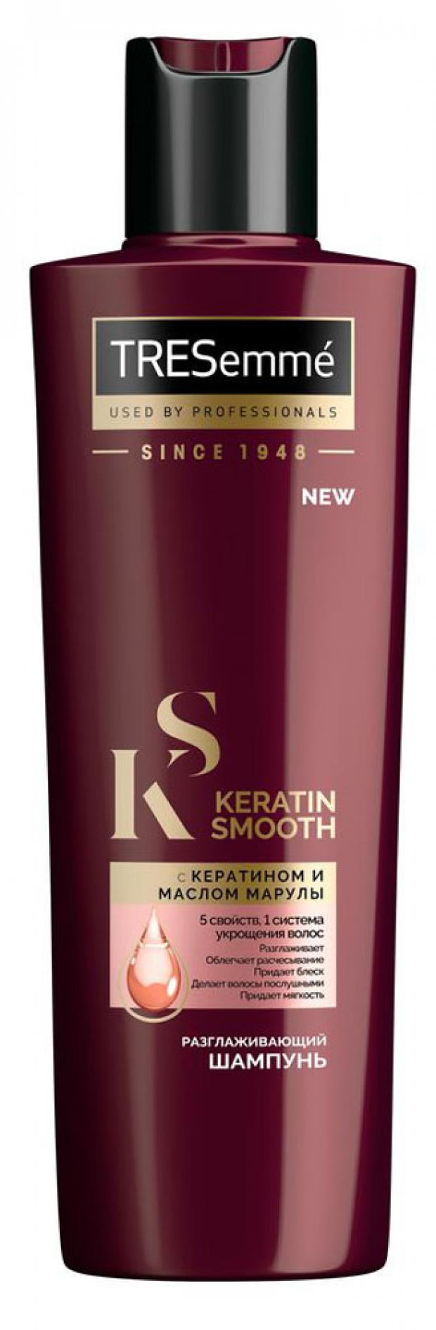 фото Шампунь для волос tresemme keratin smooth разглаживающий, 230 мл