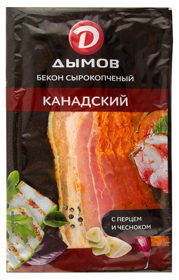 

Бекон сырокопчёный «Дымов» Канадский нарезка, 150 г