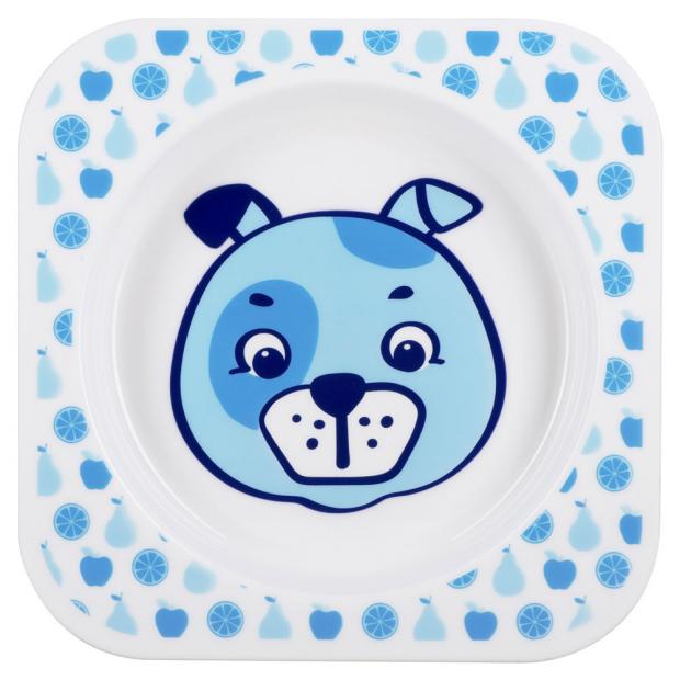 Тарелочка детская «Курносики» для вторых блюд Веселый поваренок щенок с 4 мес.