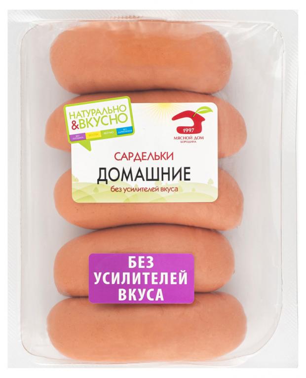 Сардельки мясные Мясной Дом Бородина Домашние 500 г 340₽