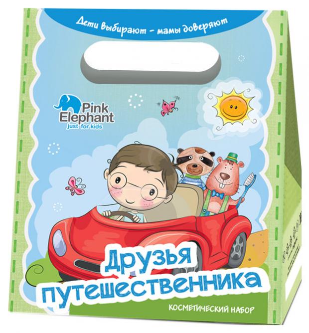 

Подарочный набор детский Зубная паста Pink Elephant Бобер Тема от 3 до 6 лет, 50 мл + Помада гигиеническая для губ Pink Elephant Tender Wind Мишка Потап + Крем-мыло Pink Elephant Енот Даня, 90 г