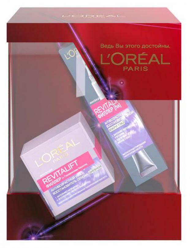 

Подарочный набор Крем для лица L'Oreal Paris Revitalift Филлер, 16 мл + Крем для кожи вокруг глаз L'Oreal Paris Revitalift Филлер, 15 мл