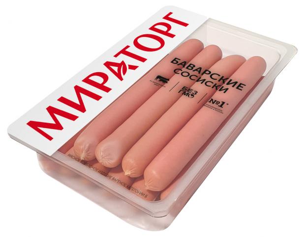 Сосиски мясные Мираторг Баварские 350 г 172₽