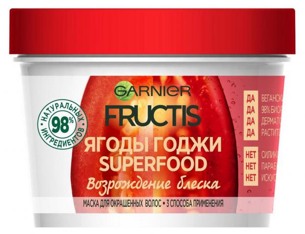 

Маска для окрашенных волос Garnier Fructis Superfood Годжи, 390 мл
