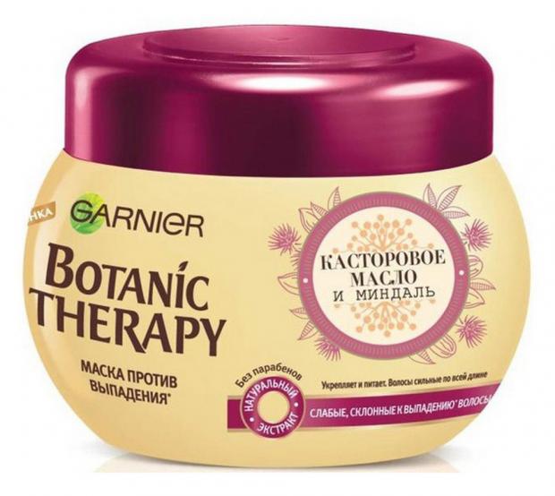 фото Маска для волос garnier botanic therapy касторовое масло и миндаль, 300 мл