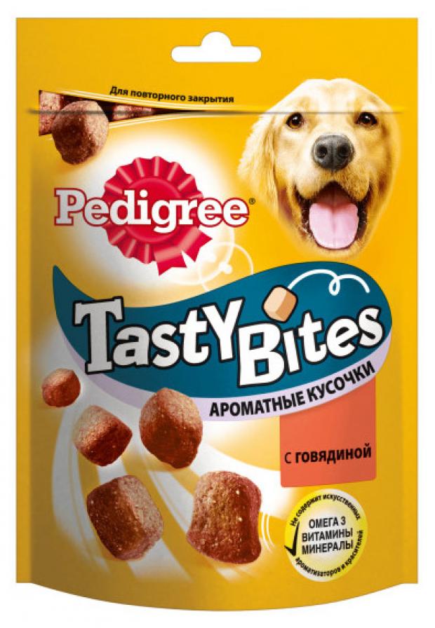 

Лакомство для взрослых собак Pedigree Tasty Bites Ароматные кусочки с говядиной 130 г