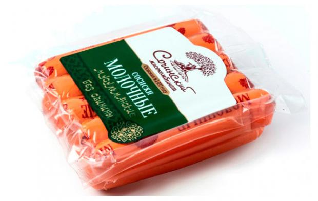 

Сосиски молочные «Сочинский мясокомбинат» Мусульманские, 525 г