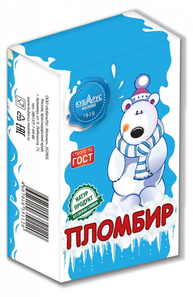 

Мороженое пломбир «Кубарус» брикет, 90 г