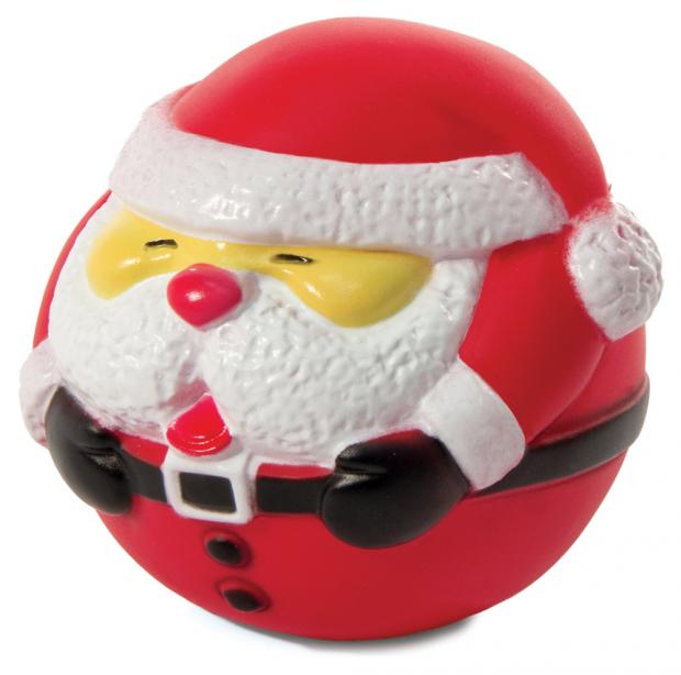 

Игрушка для собак Triol New Year мяч Дед Мороз, 70 мм