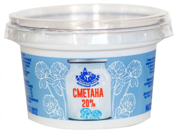 

Сметана «Сызранский молочный завод» 20%, 180 г