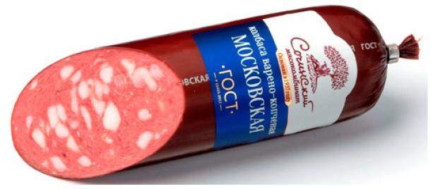 

Колбаса варено-копченая «Сочинский мясокомбинат» Московская, 300 г