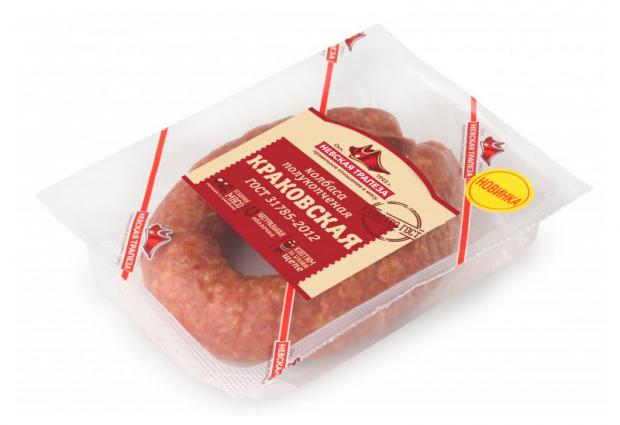 

Колбаса полукопченая «Невская трапеза» Краковская, 300 г