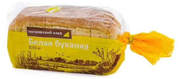 

Хлеб «Покровский хлеб» Белая буханка в нарезке, 550 г