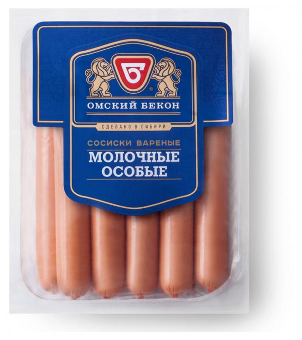 

Сосиски мясные «Омский бекон» Молочные особые, 550 г