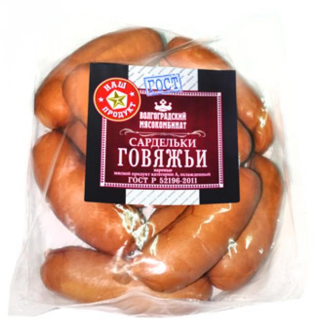

Сардельки говяжьи «Волгогралский мясокомбинат», 450 г