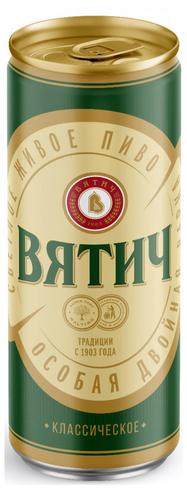 

Пиво «Вятич» Классическое светлое фильтрованное 4,9%, 450 мл