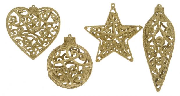 

Подвеска Decoris пластиковая золотая