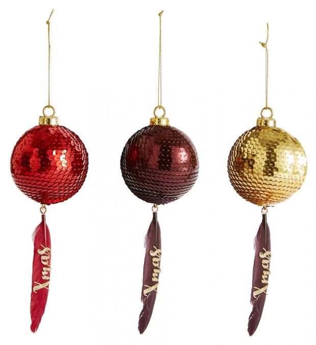 

Шар Actuel Xmas с пером Ø5,8 см