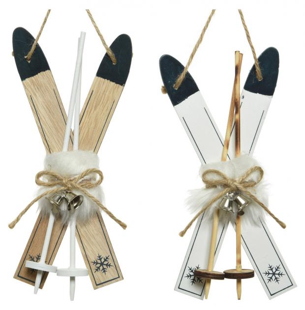 

Подвеска новогодняя Decoris Лыжи, 9x3x22 см