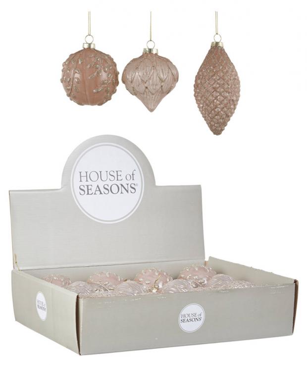 

Подвеска стеклянная House of Seasons шампань Ø8 см