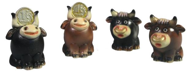 

Фигура декоративная Бычок, 5х4,5х6,5 см