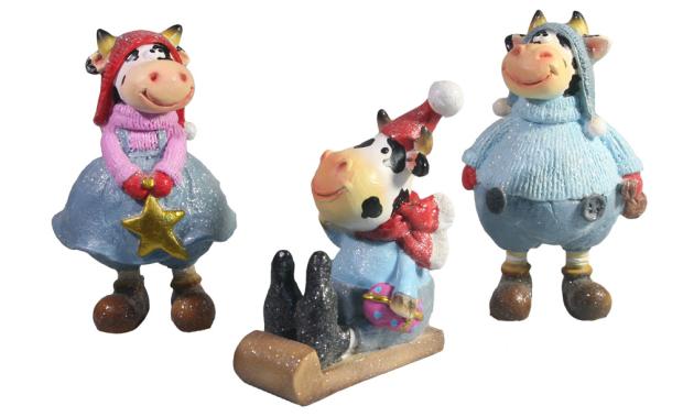 

Фигура декоративная Коровка, 6х7х11 см