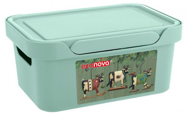

Ящик с крышкой Econova Luxe универсальный, 27х19х12 см