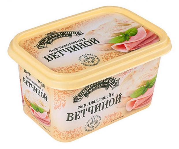 

Сыр плавленный «Николаевские сыроварни» с ветчиной 40%, 400 г