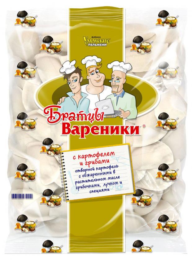 

Вареники «Братцы Вареники» с картофелем и грибами, 900 г