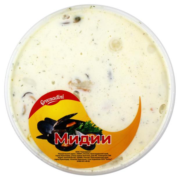 

Мидии в майонезе Greenadini, 180 г