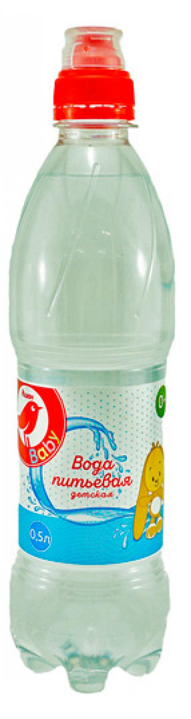 Вода питьевая детская АШАН Спорт негазированная, 500 мл