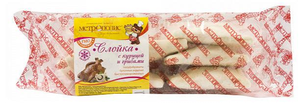 

Слойка с курицей и грибами «Метрополис» замороженная, 420 г