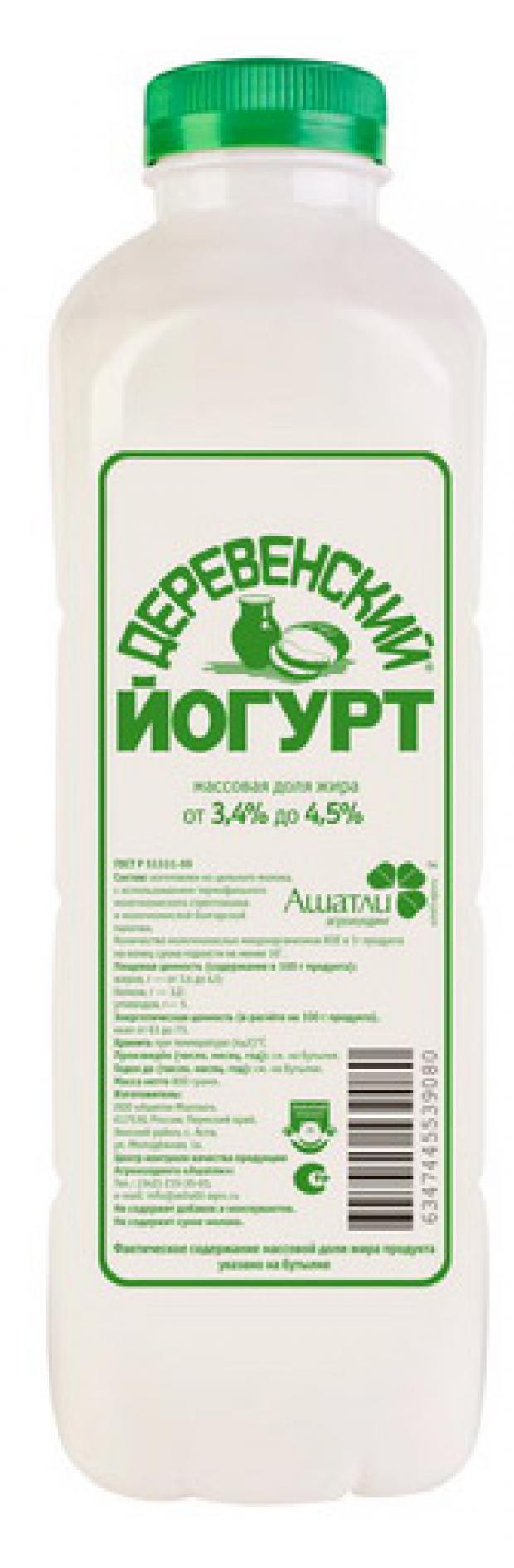 

Йогурт «Ашали Агрокомплекс» Деревенский 3,4 – 4,5%, 800 г