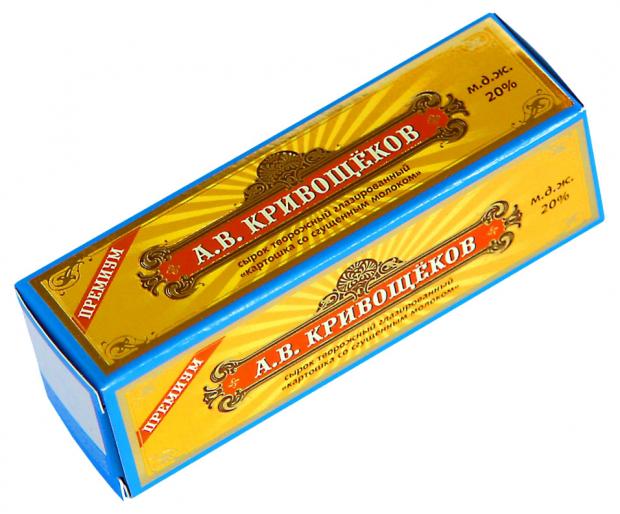 

Сырок творожный «А.В. Кривощеков» глазированный в глазури Картошка со сгущенным молоком, 30 г