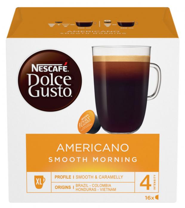 

Кофе в капсулах Nescafe Dolce Gusto Americano Smooth Morning, 16 шт