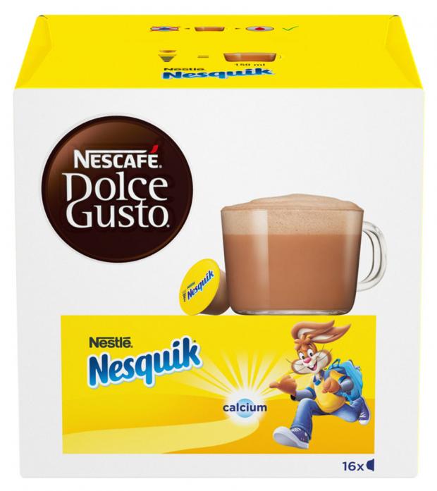 

Какао в капсулах Nescafe Dolce Gusto Nesquik с молоком, 16 шт