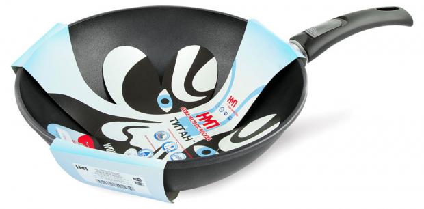 Сковорода-Вок Нева Металл Посуда Титан съемная ручка 26 см 2684₽