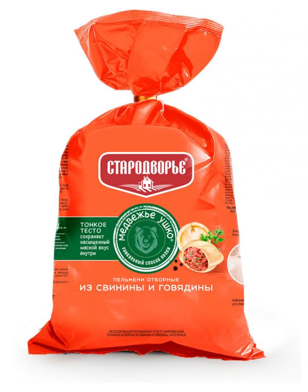Пельмени Стародворье Отборные из свинины и говядины 900 г 244₽