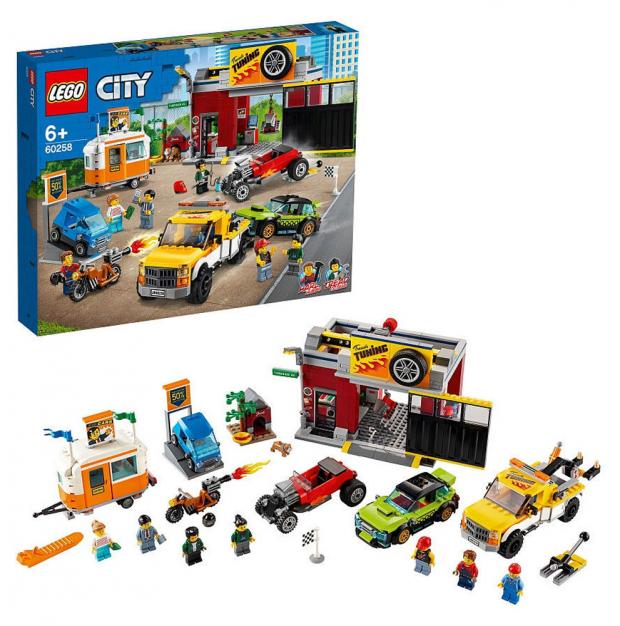 

Конструктор LEGO City Nitro Wheels Тюнинг-мастерская 60258