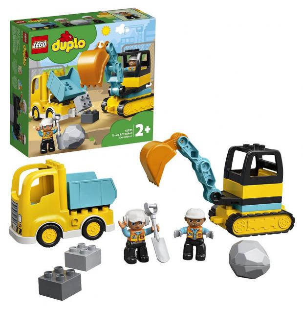 

Конструктор LEGO DUPLO Town 10931 Грузовик и гусеничный экскаватор