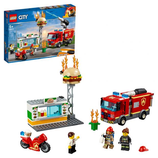

Конструктор LEGO City 60214 Пожар в бургер-кафе