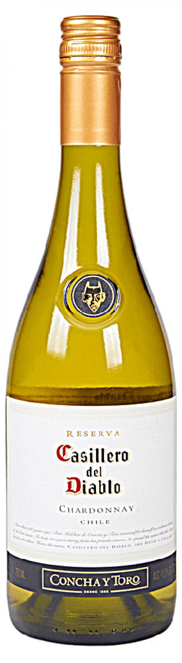 

Вино Casillero del Diablo Chardonnay Reserva белое полусухое Чили, 0,75 л