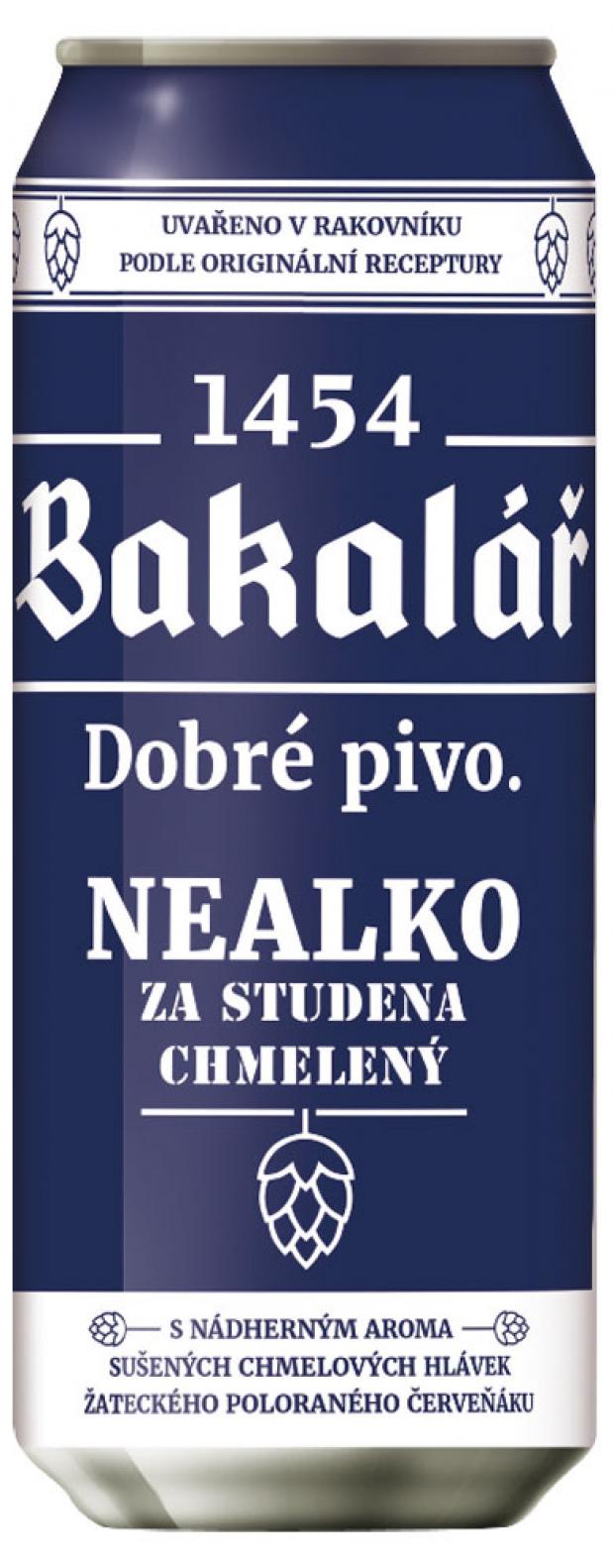 Пиво безалкогольное Bakalar Nealko Za Studena Chelemy светлое фильтрованное 05 500 мл 104₽