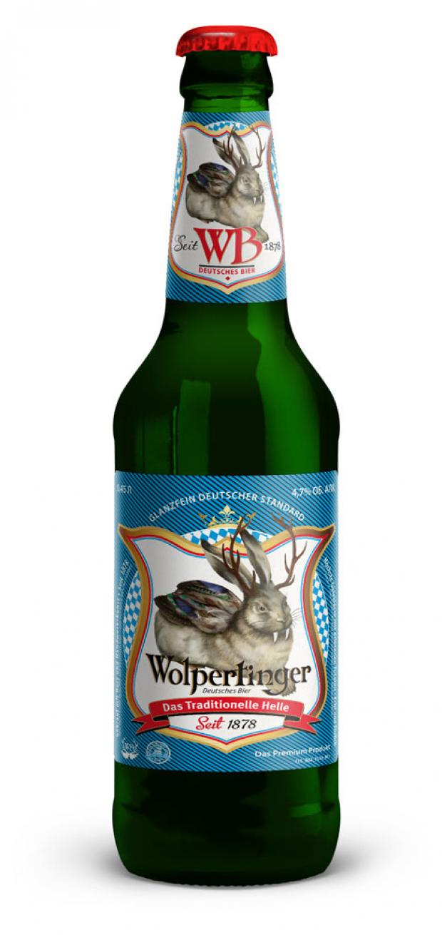 

Пиво Wolpertinger Das Traditionelle Helle светлое фильтрованное 4,7%, 450 мл