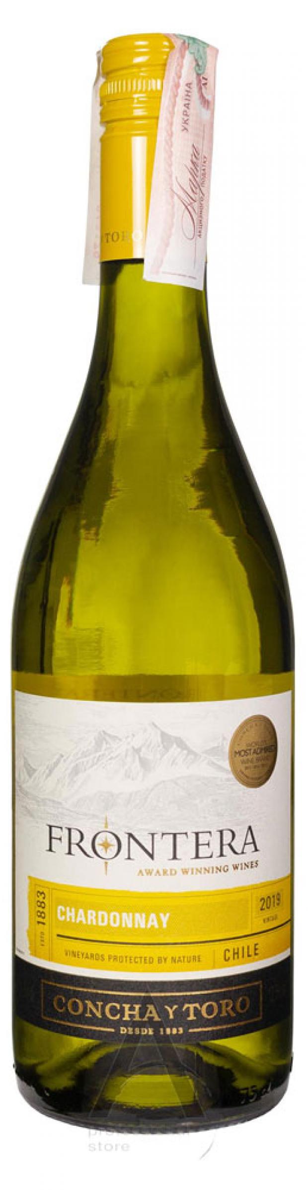 

Вино FRONTERA Chardonnay белое полусухое Чили, 0,75 л